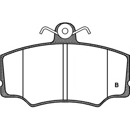 Photo Kit de plaquettes de frein, frein à disque OPEN PARTS BPA031202