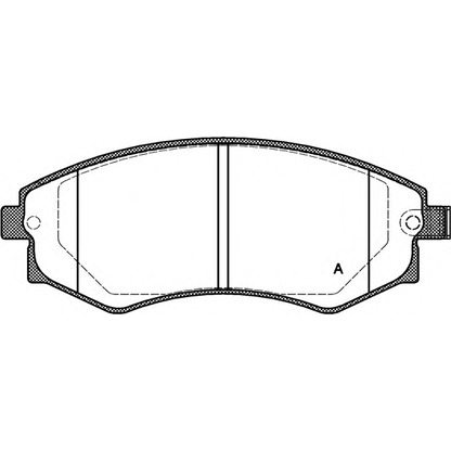 Foto Bremsbelagsatz, Scheibenbremse OPEN PARTS BPA031812