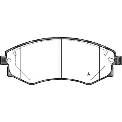 Фото Комплект тормозных колодок, дисковый тормоз OPEN PARTS BPA031832