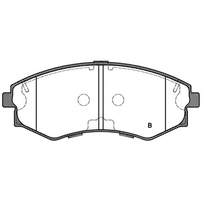 Foto Bremsbelagsatz, Scheibenbremse OPEN PARTS BPA031832