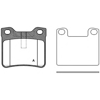 Photo Kit de plaquettes de frein, frein à disque OPEN PARTS BPA032110