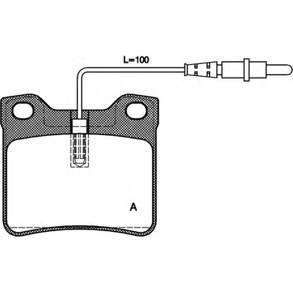 Foto Bremsbelagsatz, Scheibenbremse OPEN PARTS BPA032122