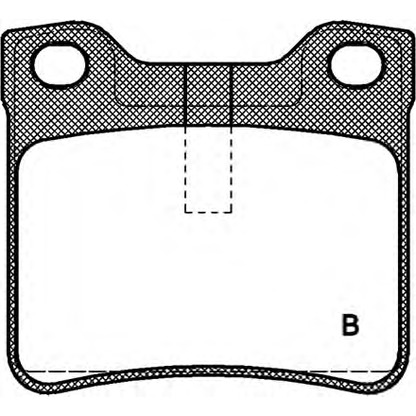 Photo Kit de plaquettes de frein, frein à disque OPEN PARTS BPA032122