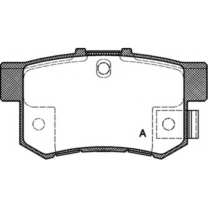 Zdjęcie Zestaw klocków hamulcowych, hamulce tarczowe OPEN PARTS BPA032532