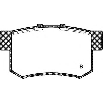 Zdjęcie Zestaw klocków hamulcowych, hamulce tarczowe OPEN PARTS BPA032532