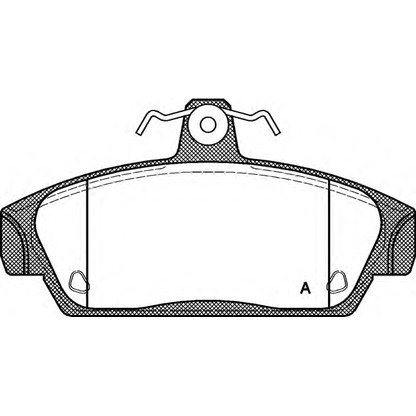 Photo Brake Pad Set, disc brake OPEN PARTS BPA033600