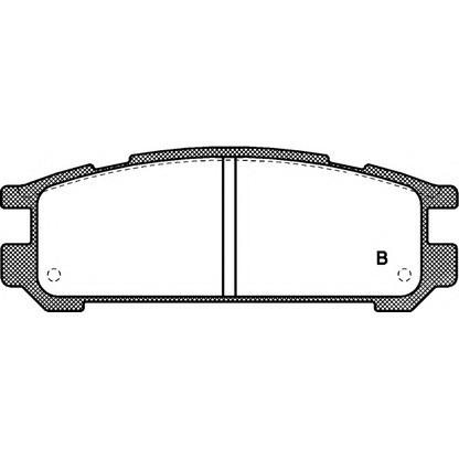 Foto Bremsbelagsatz, Scheibenbremse OPEN PARTS BPA034202