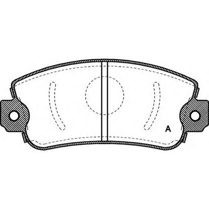 Photo Brake Pad Set, disc brake OPEN PARTS BPA037200