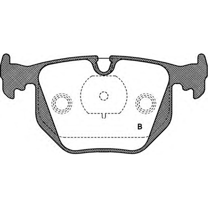 Фото Комплект тормозных колодок, дисковый тормоз OPEN PARTS BPA038120