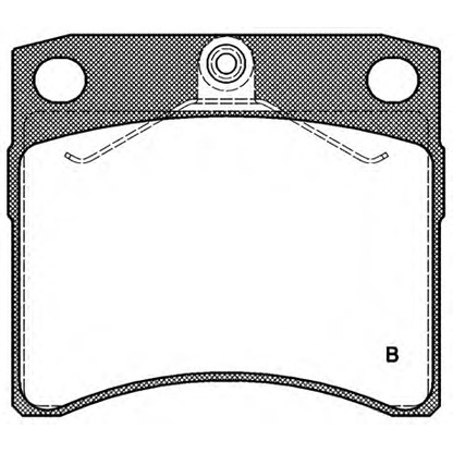 Photo Kit de plaquettes de frein, frein à disque OPEN PARTS BPA038510