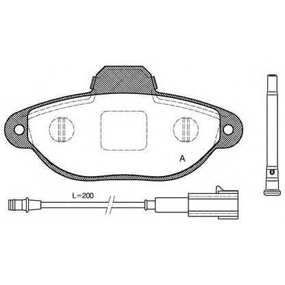 Photo Brake Pad Set, disc brake OPEN PARTS BPA041421