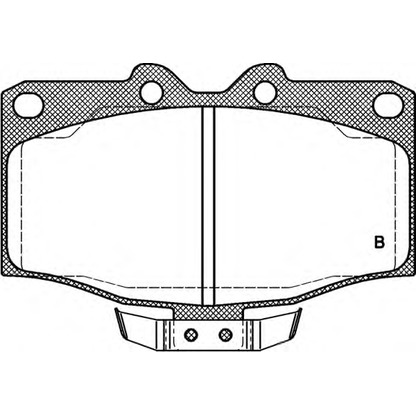 Zdjęcie Zestaw klocków hamulcowych, hamulce tarczowe OPEN PARTS BPA043004