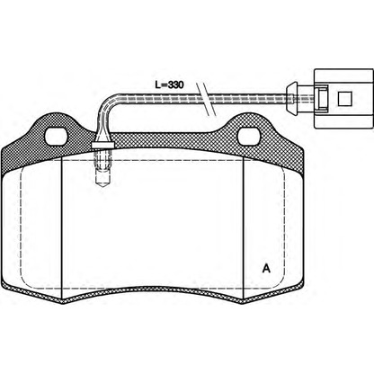 Foto Bremsbelagsatz, Scheibenbremse OPEN PARTS BPA043401