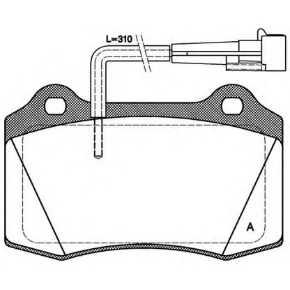 Foto Bremsbelagsatz, Scheibenbremse OPEN PARTS BPA043422