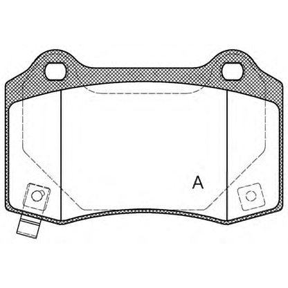 Photo Kit de plaquettes de frein, frein à disque OPEN PARTS BPA043454