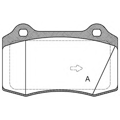 Foto Bremsbelagsatz, Scheibenbremse OPEN PARTS BPA043455