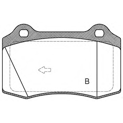 Foto Bremsbelagsatz, Scheibenbremse OPEN PARTS BPA043455