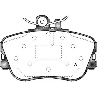 Photo Brake Pad Set, disc brake OPEN PARTS BPA044500