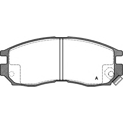 Фото Комплект тормозных колодок, дисковый тормоз OPEN PARTS BPA046002