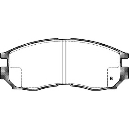 Фото Комплект тормозных колодок, дисковый тормоз OPEN PARTS BPA046002