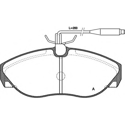 Photo Brake Pad Set, disc brake OPEN PARTS BPA048602