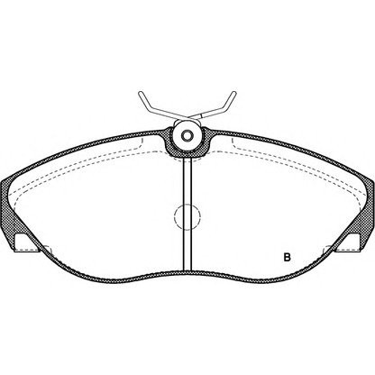 Photo Brake Pad Set, disc brake OPEN PARTS BPA048602