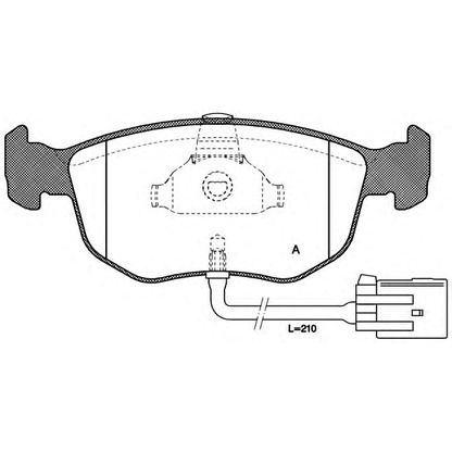 Foto Bremsbelagsatz, Scheibenbremse OPEN PARTS BPA057502