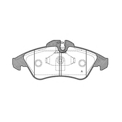 Фото Комплект тормозных колодок, дисковый тормоз OPEN PARTS BPA057810