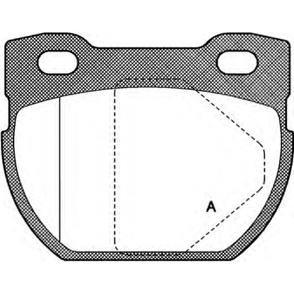 Photo Kit de plaquettes de frein, frein à disque OPEN PARTS BPA058400
