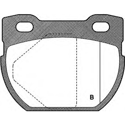 Photo Kit de plaquettes de frein, frein à disque OPEN PARTS BPA058400
