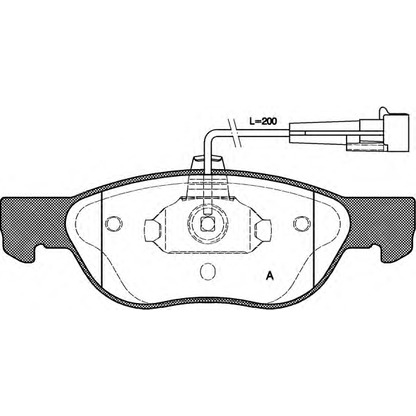 Фото Комплект тормозных колодок, дисковый тормоз OPEN PARTS BPA058712