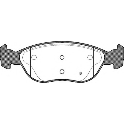 Фото Комплект тормозных колодок, дисковый тормоз OPEN PARTS BPA058712