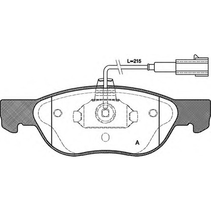 Foto Bremsbelagsatz, Scheibenbremse OPEN PARTS BPA058722