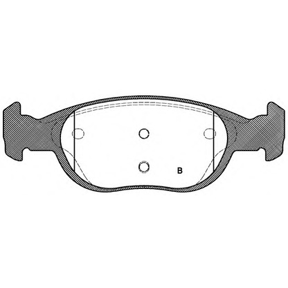 Photo Brake Pad Set, disc brake OPEN PARTS BPA058810