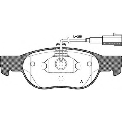 Фото Комплект тормозных колодок, дисковый тормоз OPEN PARTS BPA058831