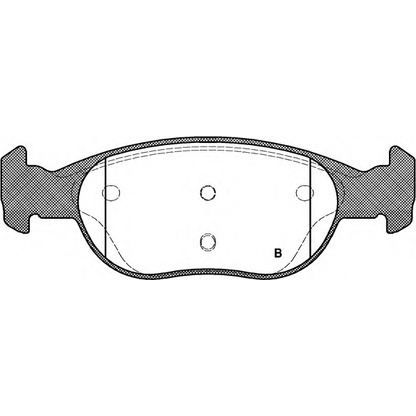 Фото Комплект тормозных колодок, дисковый тормоз OPEN PARTS BPA058831