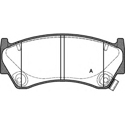 Photo Brake Pad Set, disc brake OPEN PARTS BPA059212