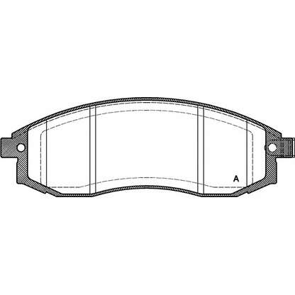 Photo Kit de plaquettes de frein, frein à disque OPEN PARTS BPA059812