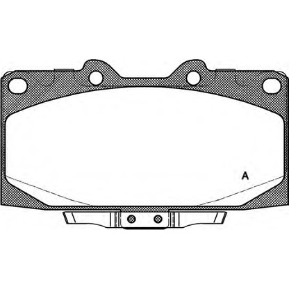 Фото Комплект тормозных колодок, дисковый тормоз OPEN PARTS BPA059912