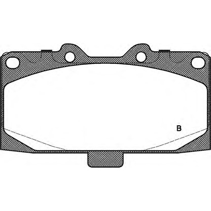 Фото Комплект тормозных колодок, дисковый тормоз OPEN PARTS BPA059912