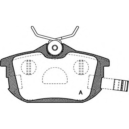 Photo Brake Pad Set, disc brake OPEN PARTS BPA060502