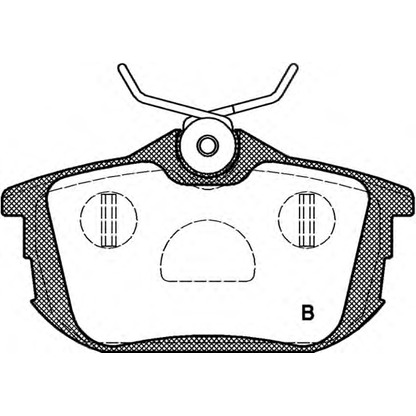 Фото Комплект тормозных колодок, дисковый тормоз OPEN PARTS BPA060502