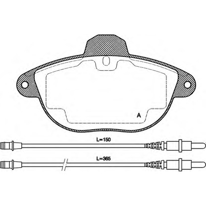 Foto Kit pastiglie freno, Freno a disco OPEN PARTS BPA060804