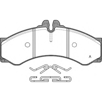 Foto Bremsbelagsatz, Scheibenbremse OPEN PARTS BPA061400