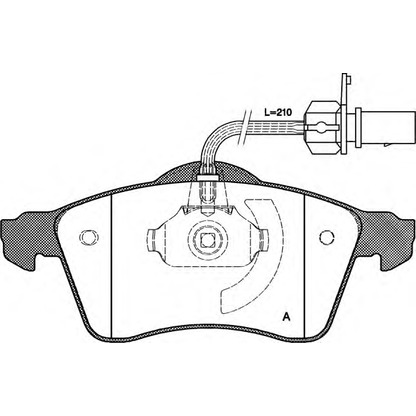 Photo Brake Pad Set, disc brake OPEN PARTS BPA061801