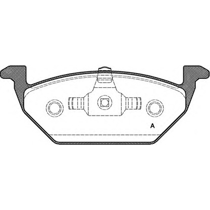 Foto Bremsbelagsatz, Scheibenbremse OPEN PARTS BPA063320