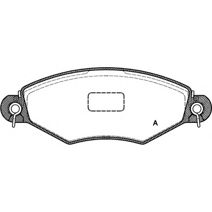 Фото Комплект тормозных колодок, дисковый тормоз OPEN PARTS BPA064310