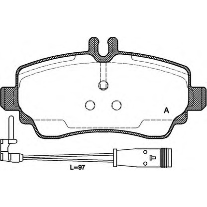 Foto Bremsbelagsatz, Scheibenbremse OPEN PARTS BPA065022