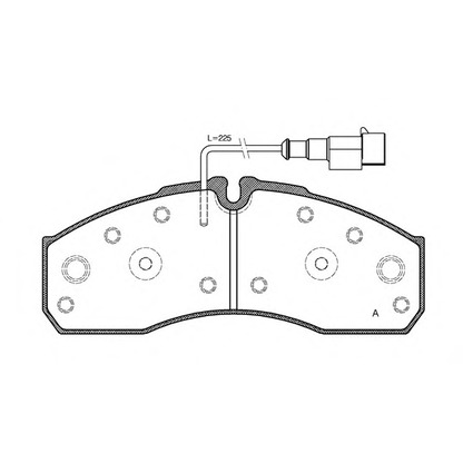 Фото Комплект тормозных колодок, дисковый тормоз OPEN PARTS BPA065142