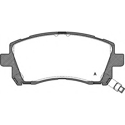 Photo Brake Pad Set, disc brake OPEN PARTS BPA065502